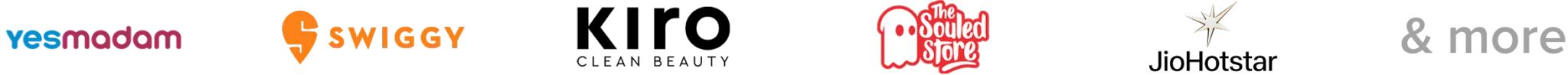Trusted brands logo strip