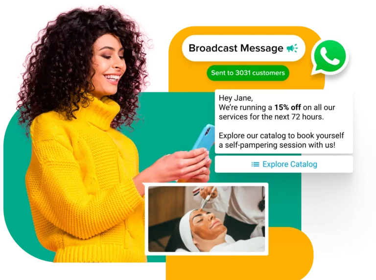 Spa & Salon WhatsApp hero