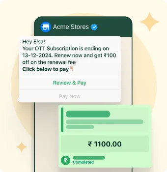 Setup Payments with WhatsApp API Integration