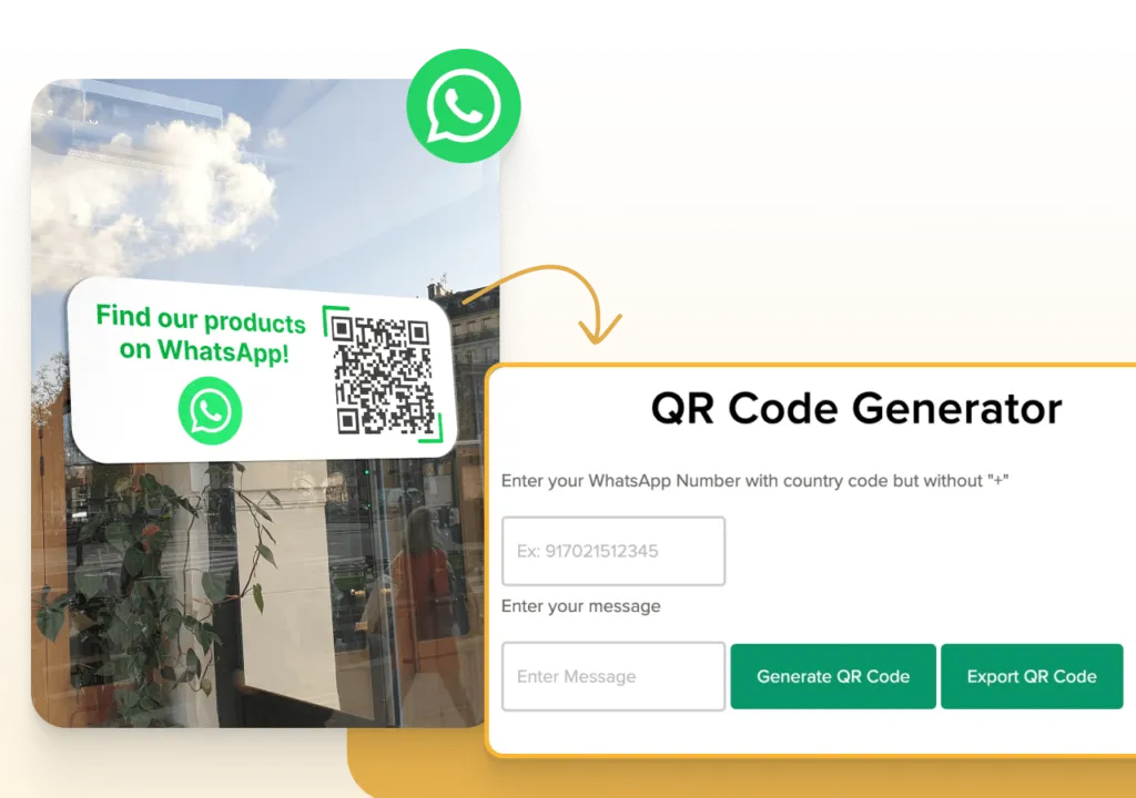 WhatsApp QR Code Generator UI