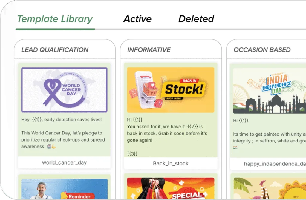 Leverage AI-powered Template Library