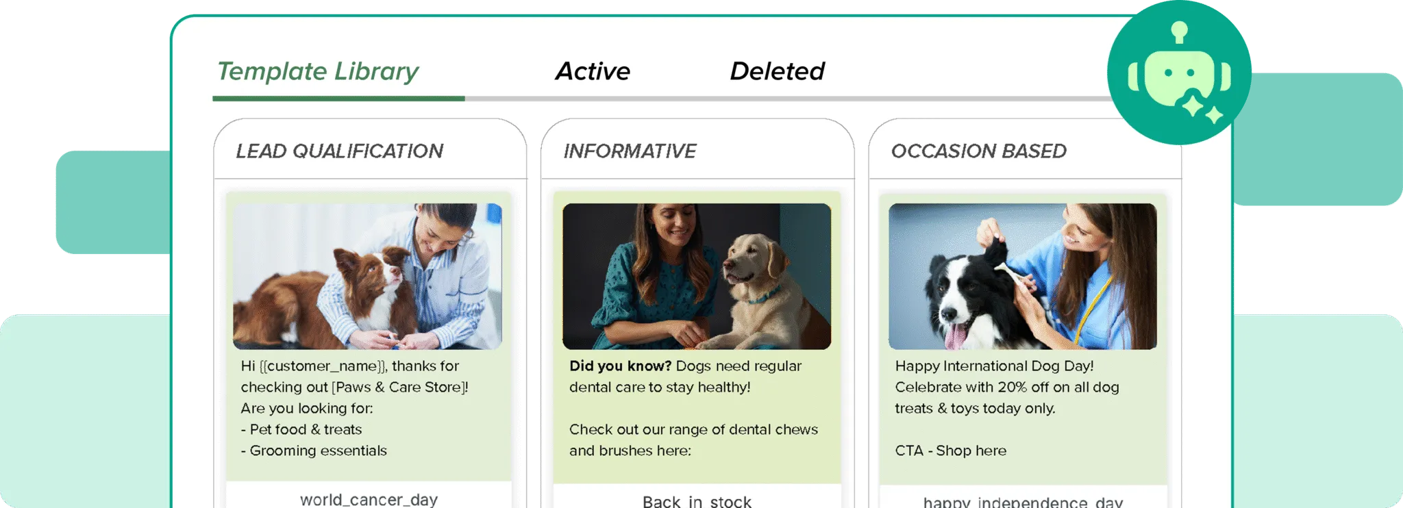 WhatsApp Chatbot dashboard