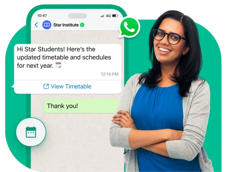 EdTech WhatsApp hero