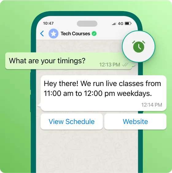 Resolve student queries